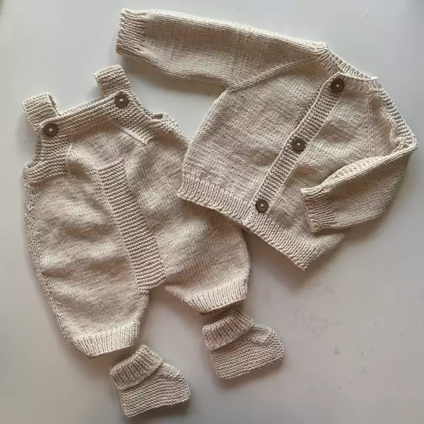 Geschenk-Set für Neugeborene stricken – Bild 3