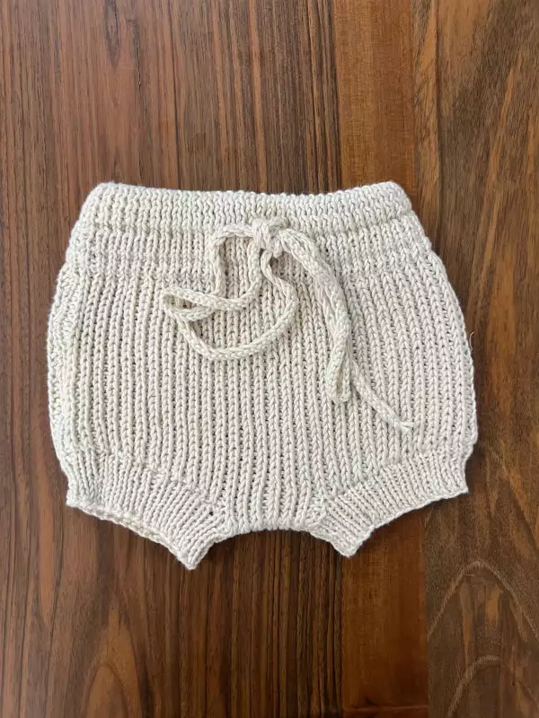 Organic Cotton Baby Knit Set - Khaki - Image 4