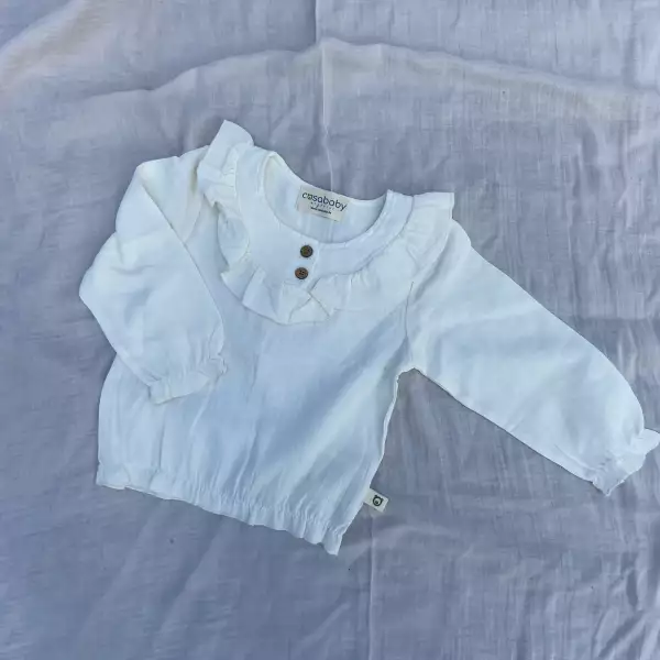 Boho Baby Girl Muslin Blouse - Image 4