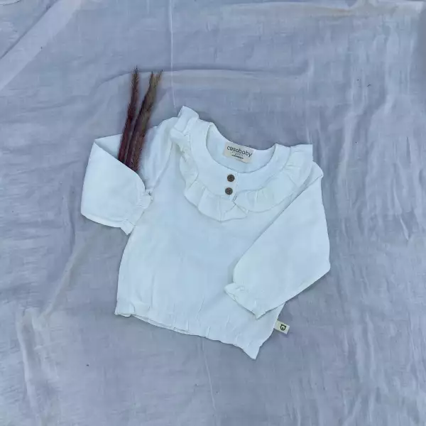 Boho Baby Girl Muslin Blouse - Image 3