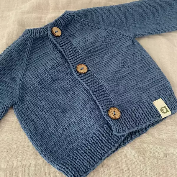 Newborn Knit Set – Navy Blue - Image 6