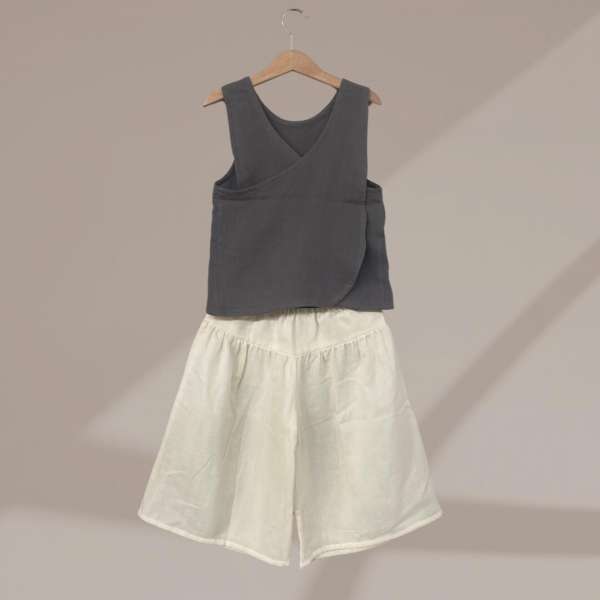Cross Back Top & Wide Leg Culottes - Image 3