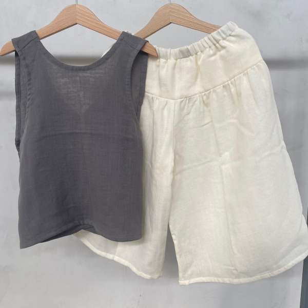 Cross Back Top & Wide Leg Culottes - Image 2