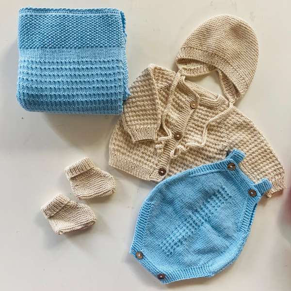 Baby-Jungen-Set für die Heimkehr mit Decke – Bild 5