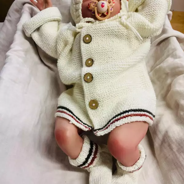 Knit Merino Wool Baby Set - Image 7