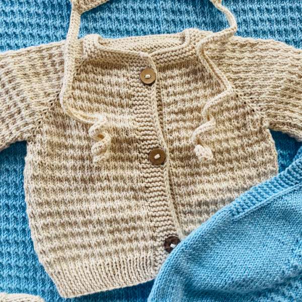 Baby-Jungen-Set für die Heimkehr mit Decke – Bild 4