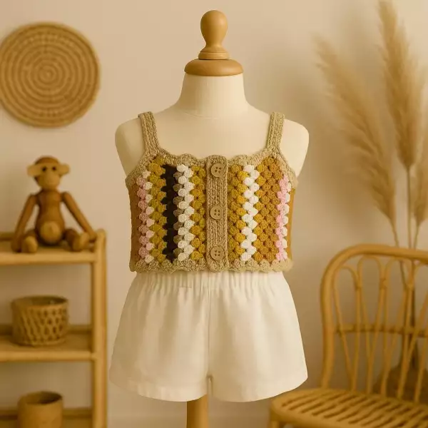 Strick-Crop-Top – Bild 2